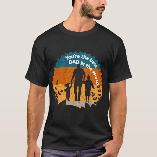 Du bist der beste Papa der Welt T-Shirt (Vorderseite)