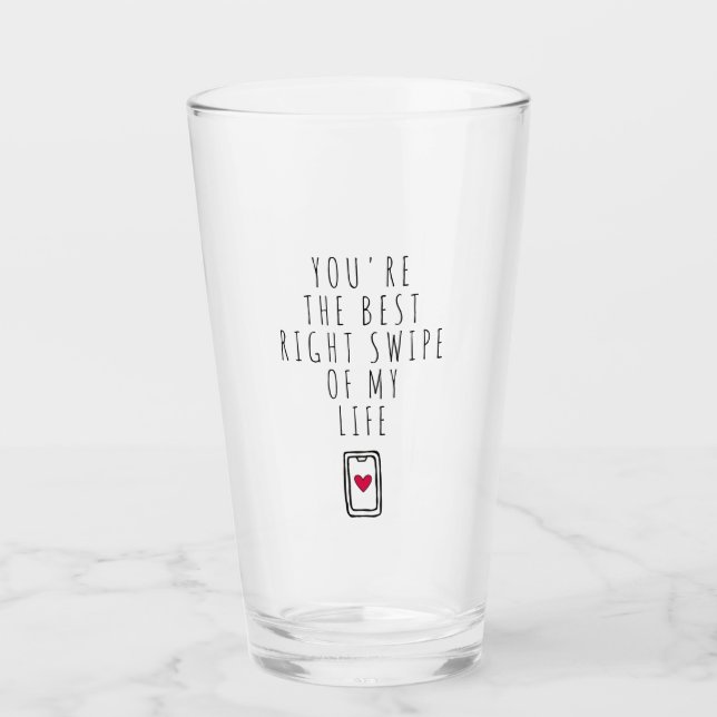 Du bist der beste Rutsch aus meinem Lebensglas Glas (Vorderseite)