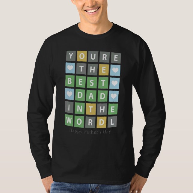 Du bist der beste Vater in der Welt glückliche Vat T-Shirt (Vorderseite)