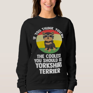du bist der coolste du yorkshire terrier yorkshire sweatshirt