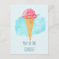 Du bist der Coolste rosa Eiskrem