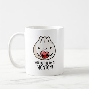 Du bist der, den ich Wonton Funny Food Dimsum Pun Kaffeetasse
