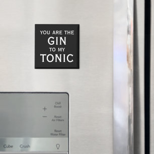 Du bist der Gin zu meinem Tonic süßes Geschenk für Magnet