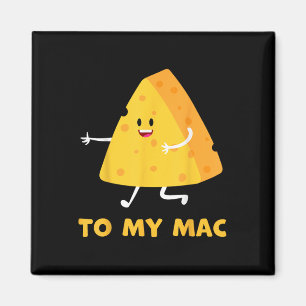 Du bist der Käse zu meinem Mac Lustige passende Pa Magnet