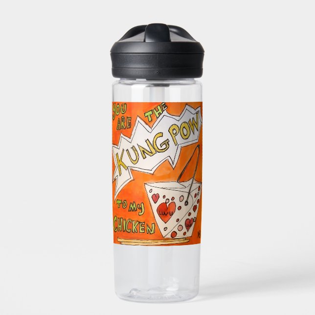 Du bist der Kungpow Trinkflasche (Vorderseite)