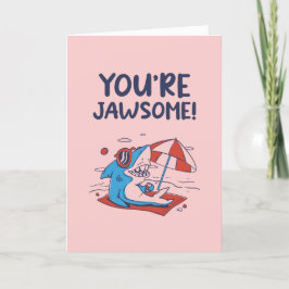 Du bist der Niedliche Hai-Funny-Valentinstag Feiertagskarte