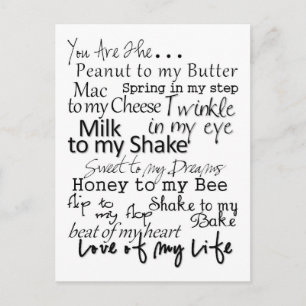 Du bist der... Postkarte