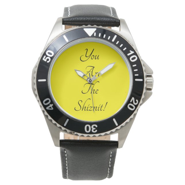 DU BIST DER SCHIZNIT! ARMBANDUHR (Vorderseite)