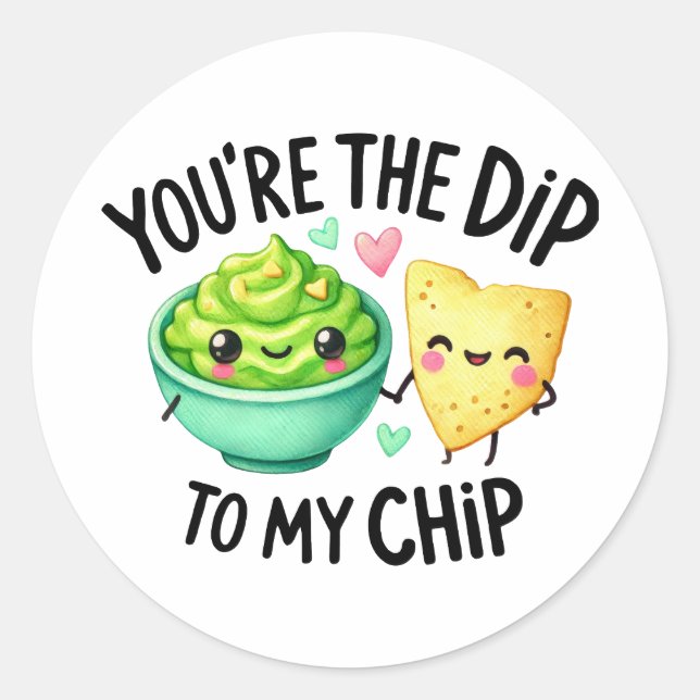 Du bist der Sprung zu meinem Chip - Aufkleber (Vorderseite)