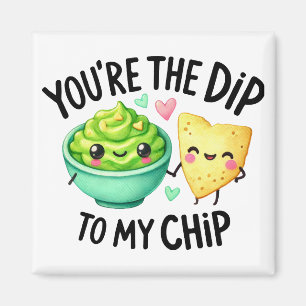 Du bist der Sprung zu meinem Chip - Aufkleber Magnet