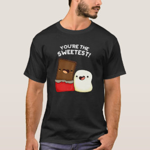 Du bist der süßeste Funny Snack Pun Dark BG T-Shirt