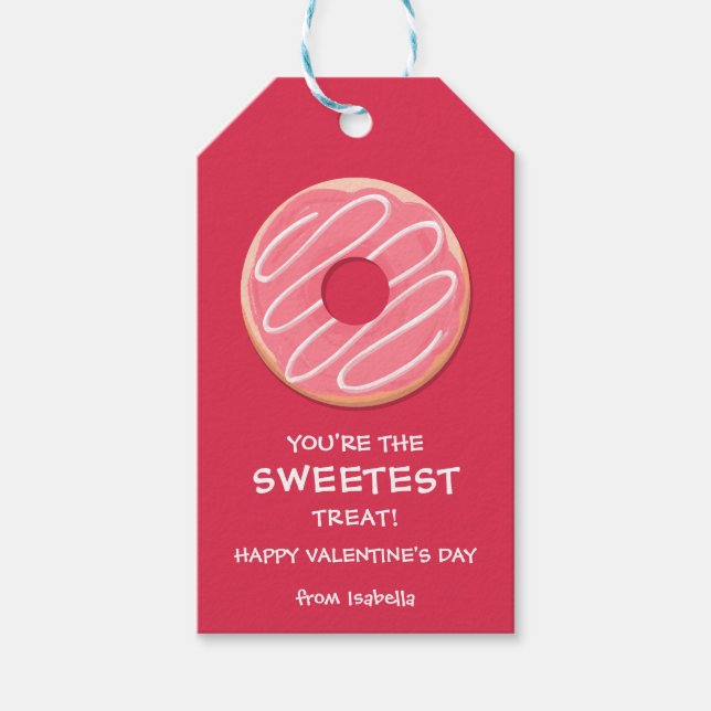 Du bist der süßeste Valentinstag Geschenkanhänger (Vorderseite)