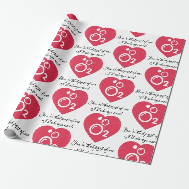 Du bist der Teil von mir, den ich immer brauchen w Geschenkpapier (Ungerollt)