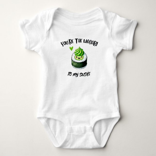 Du bist der Wasabi zu My Sushi - Adorable Kawaii Baby Strampler (Vorderseite)