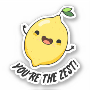 Du bist der Zest Funny Lemon Pun Aufkleber