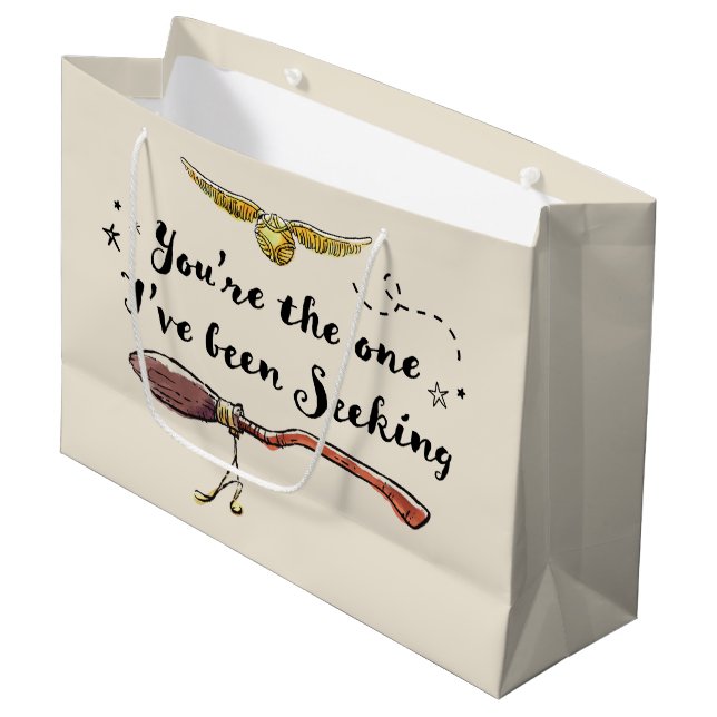 Du bist derjenige, den ich gesucht habe große geschenktüte (Vorderseite Schrägansicht)