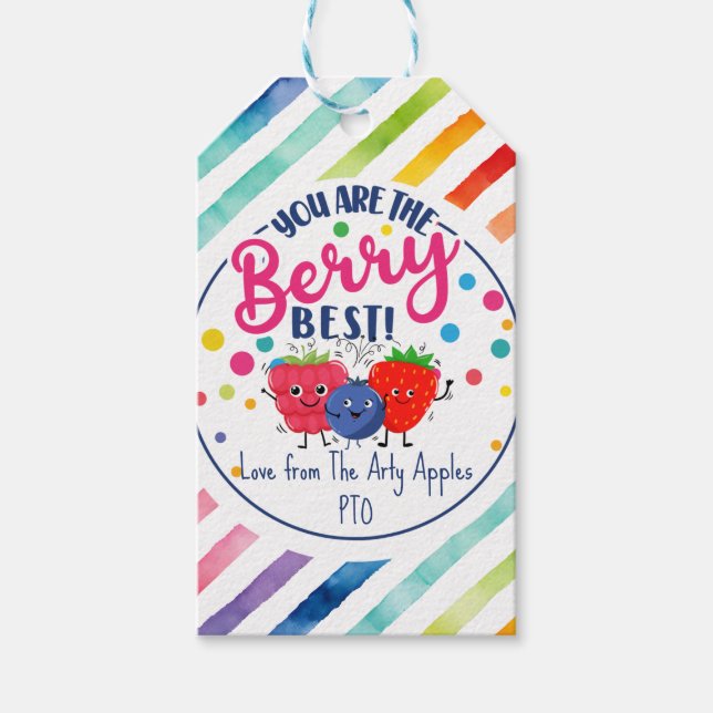 Du bist die beste Beere Geschenkanhänger (Vorderseite)