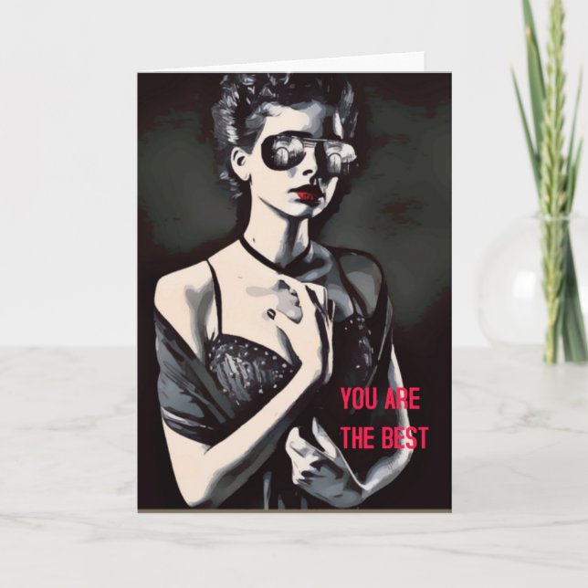 Du bist die Beste Karte (Vorderseite)