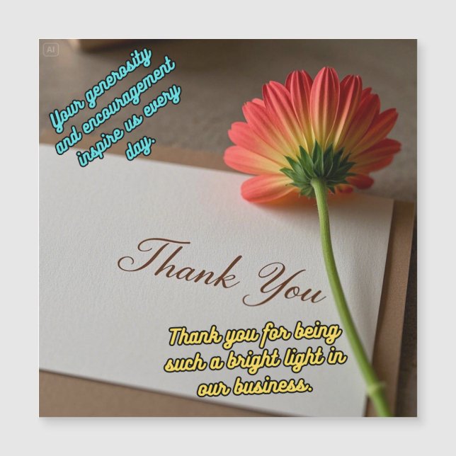 Du bist die Beste! Magnetkarte (Vorderseite)