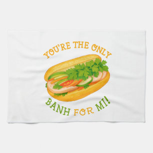Du bist die einzige Banh für Mi! Geschirrtuch