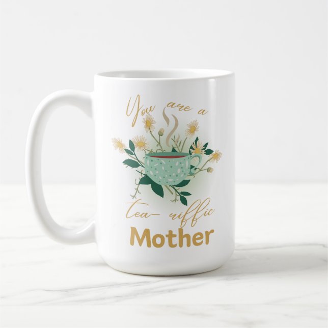 Du bist die heilige Mutter. Kaffeetasse (Links)