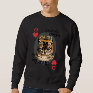 Du bist die Königin von meinem Herzen Red Heart Ca Sweatshirt