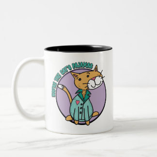 Du bist die Pajamas-Tasse der Katze Zweifarbige Tasse