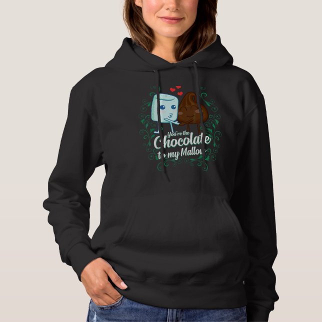 Du bist die Schokolade meines korrespondierenden E Hoodie (Vorderseite)