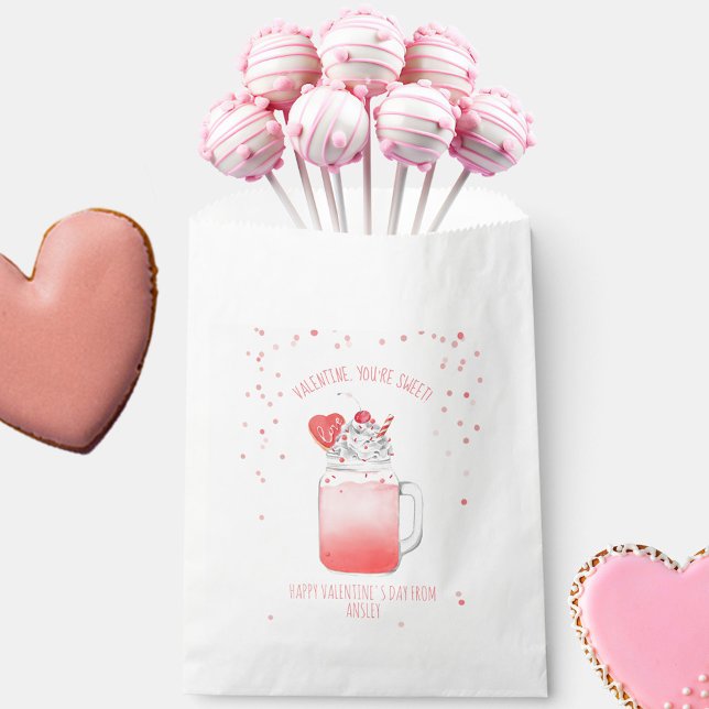 Du bist die süße Valentine Liebe Crazy Milkshake Geschenktütchen (Von Creator hochgeladen)