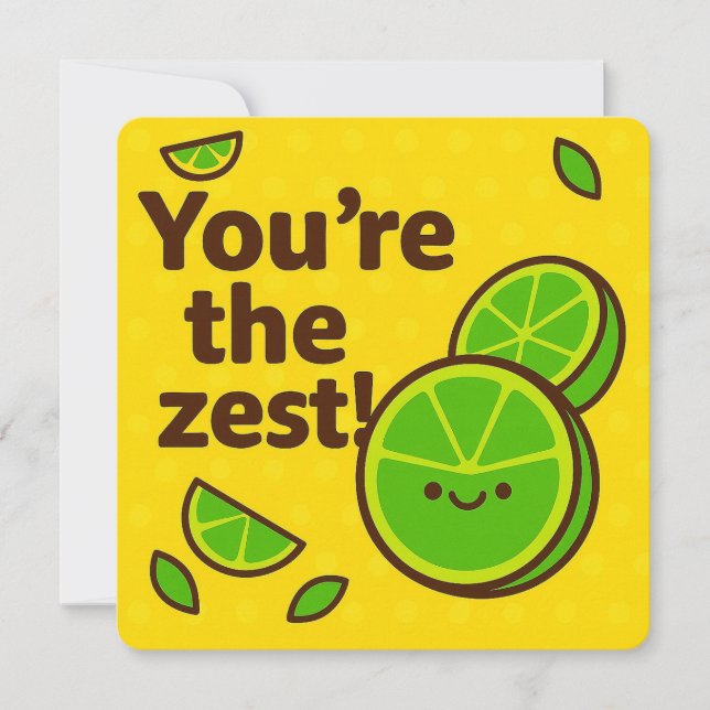 Du bist die Zest Grußkarte Feiertagskarte (Vorderseite)
