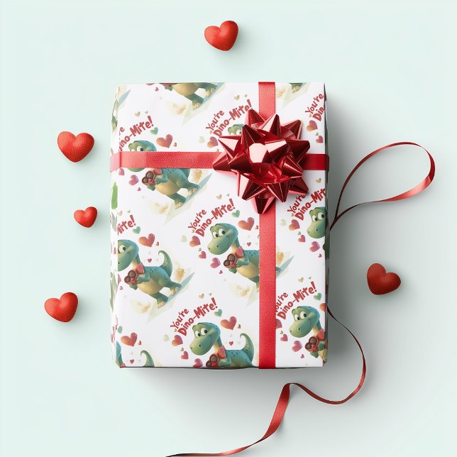 Du bist Dino-mite! Mini Geschenkpapier (Von Creator hochgeladen)