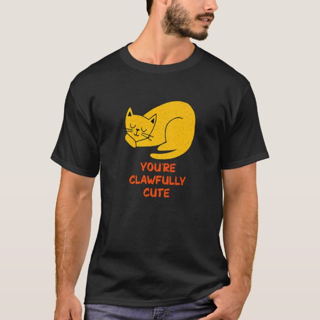 Du bist echt Niedlich Cat Couples Kitten T-Shirt (Vorderseite)
