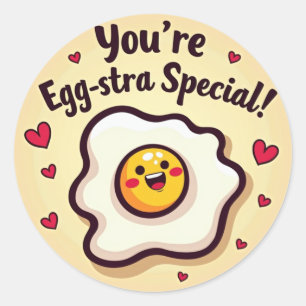 Du bist Egg-stra Special! Aufkleber für das Ei auf
