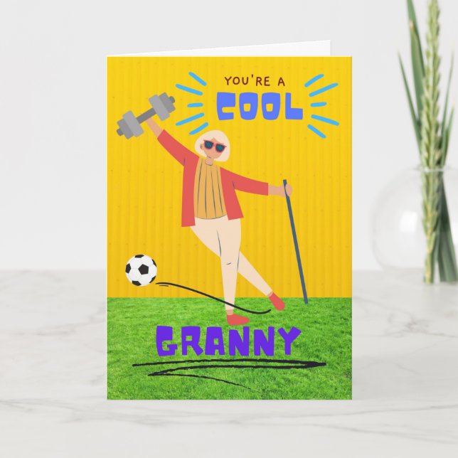 Du bist ein Cooler Großelterntag Karte (Vorderseite)