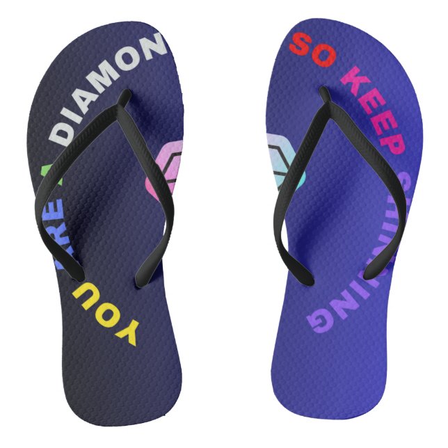 "Du bist ein Diamant-Flip-Flops? Flip Flops (Fußbett)