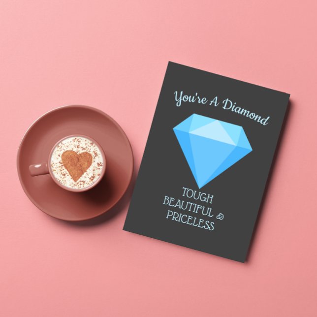 Du bist ein Diamant-Valentinstag Feiertagskarte (Von Creator hochgeladen)