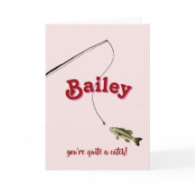 Du bist ein echter Fang Pinker Valentinstag-Angler