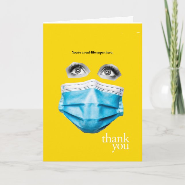 Du bist ein echter Superheld Karte (Vorderseite)