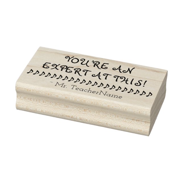 "DU BIST EIN EXPERTEN DARAN!" Tutor Rubber Briefma Gummistempel (Stempel)