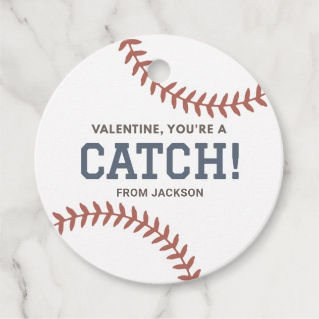 Du bist ein Fasching-Baseball-Valentinstag Geschenkanhänger (Vorderseite)