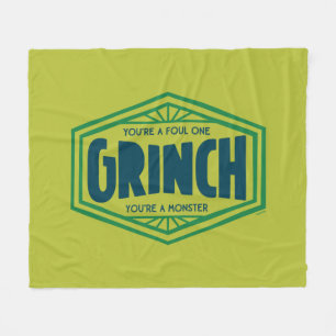 Du bist ein Foul One Grinch Fleecedecke