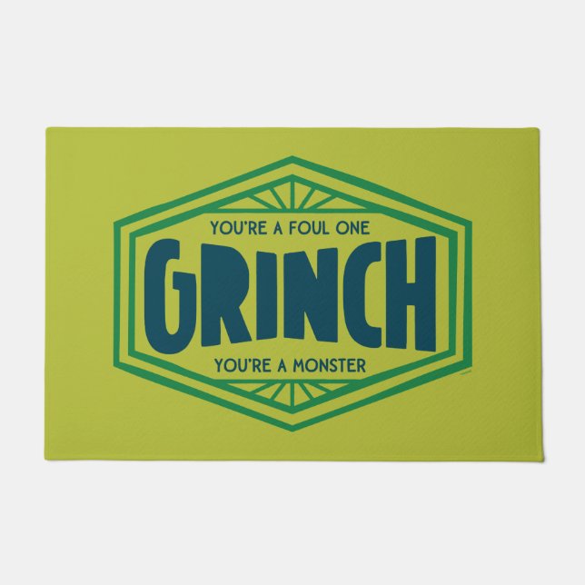 Du bist ein Foul One Grinch Fußmatte (Vorderseite)