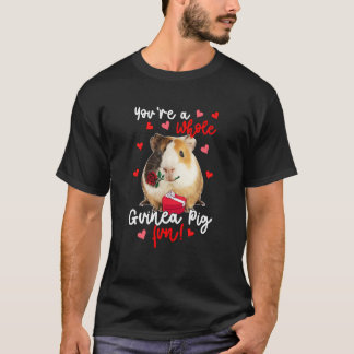 Du bist ein ganzes Meerschweinchen lustiges Valent T-Shirt