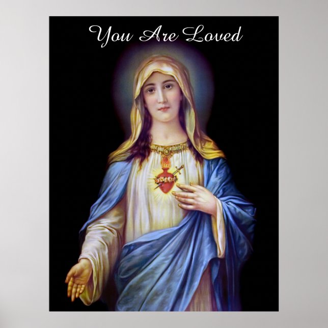 Du bist ein geliebtes katholisches Christliches Po Poster (Vorne)