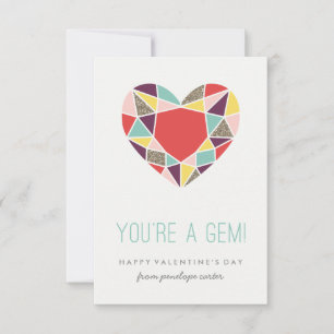 Du bist ein Gem-Klassenzimmer Valentine - Pflaume Einladung