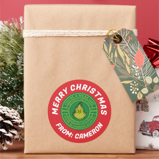 Du bist ein Gemeiner Einziger | Frohe Weihnachten Runder Aufkleber (Feiertag)