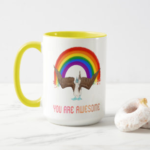 Du bist ein großartiger Regenbogen-Vogel Tasse