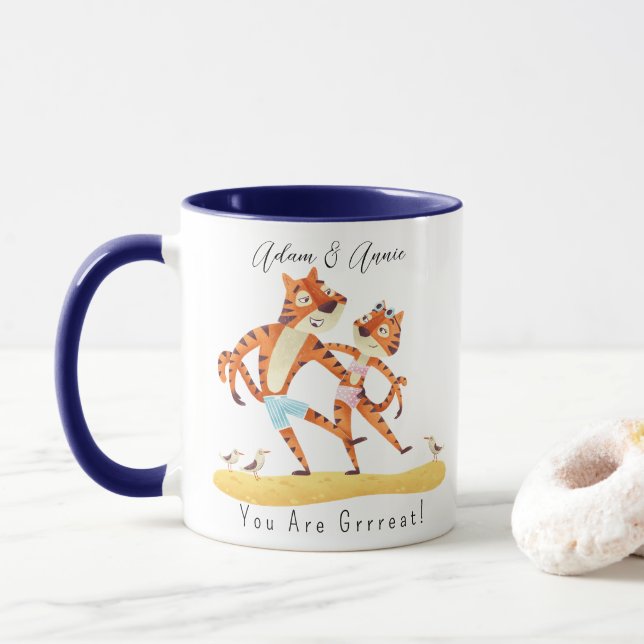 Du bist ein großes, maßgeschneidertes Geschenk für Tasse (Mit Donut)