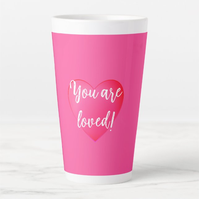 Du bist ein Lieblingskaffee Latte Milchtasse (Vorderseite)
