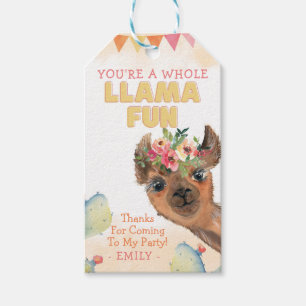 Du bist ein Llama Fun Geburtstagsparty Gunst Geschenkanhänger